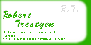 robert trestyen business card
