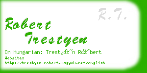 robert trestyen business card